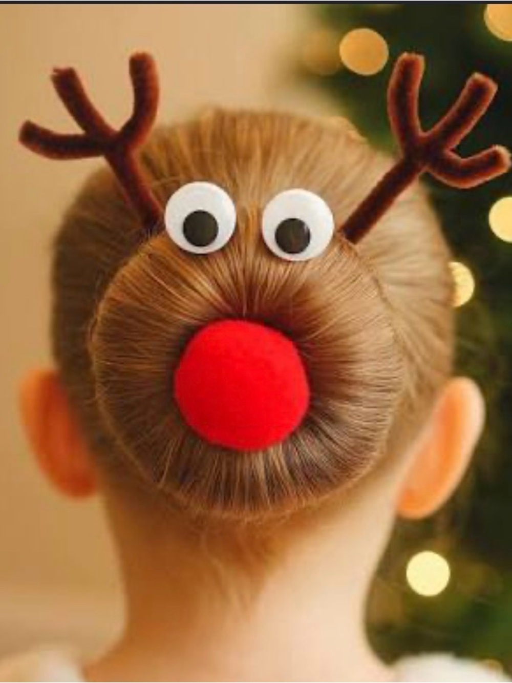 Make offer! Kids Reindeer Hair Kit w/ Bun Forms, googly eyes, Pom noses